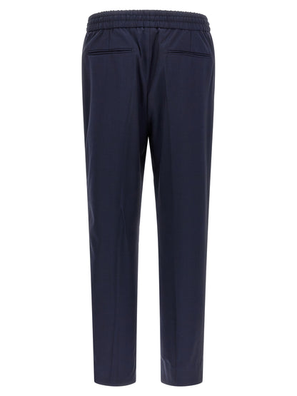 Brioni Blue Wool Casual Pants