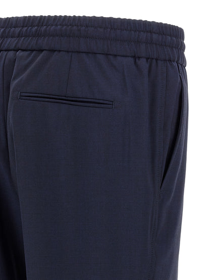Brioni Blue Wool Casual Pants