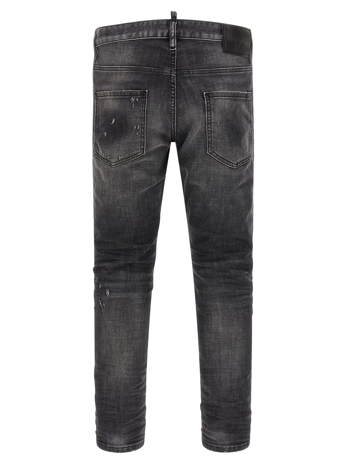Dsquared² Gray Cotton Skinny Jeans
