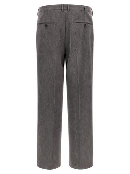 CELLAR DOOR Brown Polyester Casual Pants