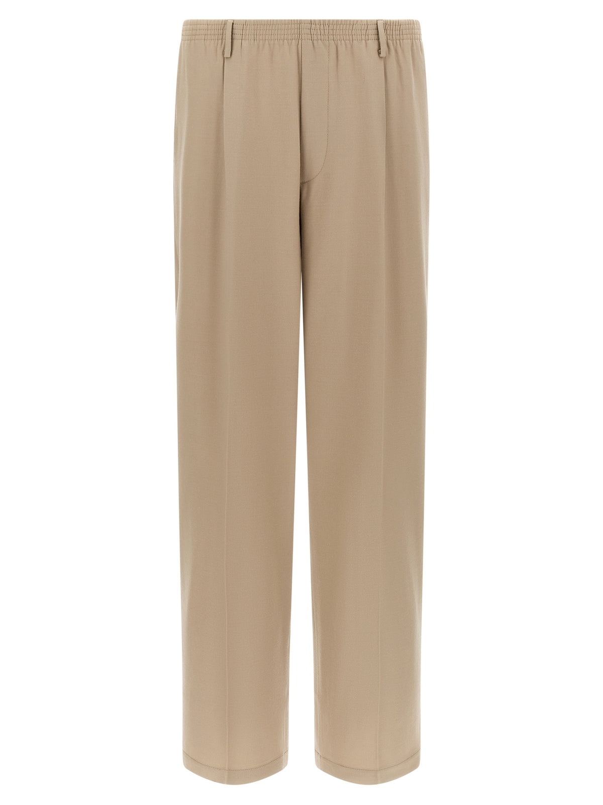 Trousers by CELLAR DOOR for men in virgin wool beige presents a smart silhouette, meticulously detailed with a smart wide, a smart long, and a smart .