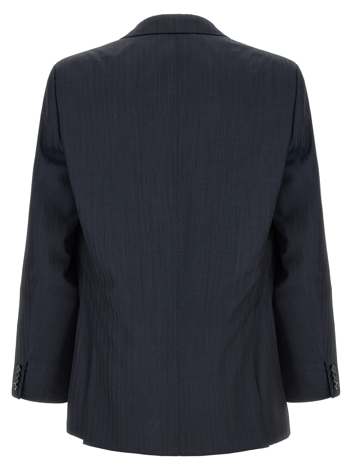 Pant Suit by Brioni for men in wool navy features a tailored silhouette, showcasing a sophisticated and tailored straight for a refined, professional look.