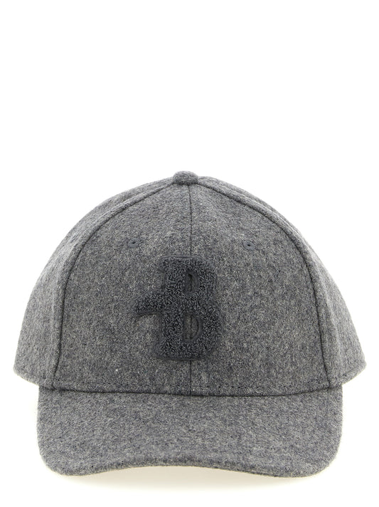 Baseball Cap by Ballantyne for men in wool gray & monogram presents a distinguished silhouette from the Wool Baseball Cap collection, showcasing a distinguished finish with refined distinguished details.