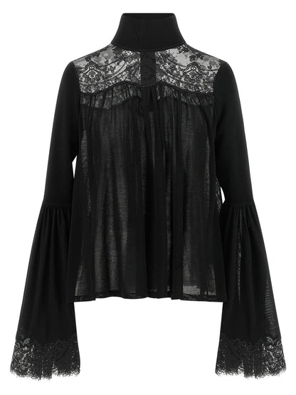 Zimmermann Black Lyocell Blouse