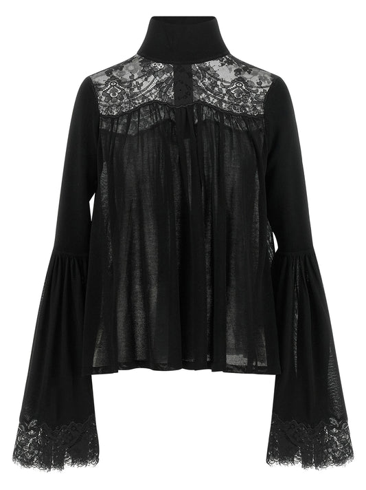 Zimmermann Black Lyocell Blouse