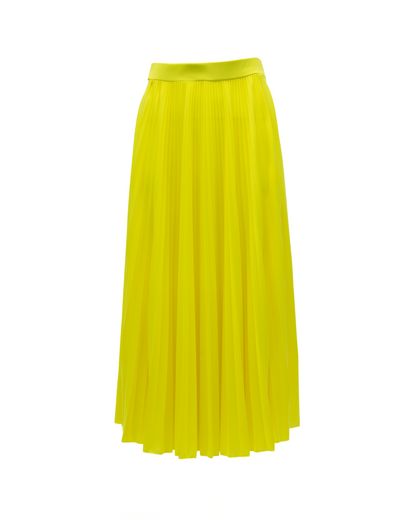 Skirt by Valentino Garavani for women in silk yellow features an tailored silhouette, artfully capturing the essence of Women's Long Skirt in a sophisticated long.