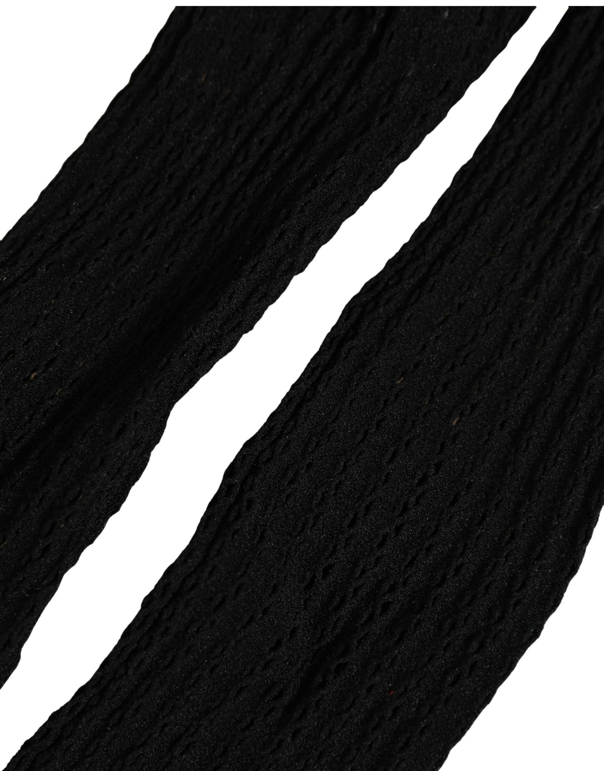 Socks by Dolce & Gabbana for women in stretch nylon & calf leather black features an stylish silhouette, showcasing the stylish design of this Women's Stretch Nylon & Calf Leather Socks with a stylish finish.