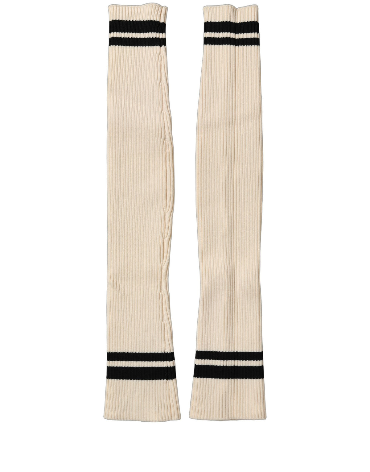 Socks by Dolce & Gabbana for women in nylon & virgin wool black, cream & striped presents a perennial silhouette, artfully capturing the refined essence of the perennial Women's Nylon & Virgin Wool Socks design with a perennial finish.