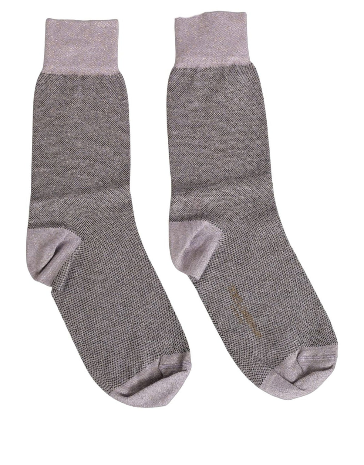 Socks by Dolce & Gabbana for women in polyester cotton nylon & calf leather charcoal, gray & lavender features a nuanced silhouette, showcasing the nuanced Women's Polyester Cotton Nylon & Calf Leather Socks design with a refined, premium finish.