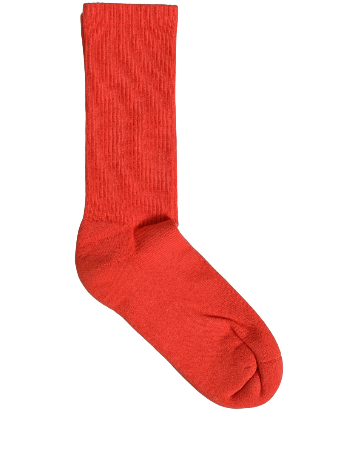 Socks by Dolce & Gabbana for women in calf leather & cotton red features a snug silhouette, artfully capturing the essence of the snug Women's Calf Leather & Cotton Socks design for a sophisticated look.