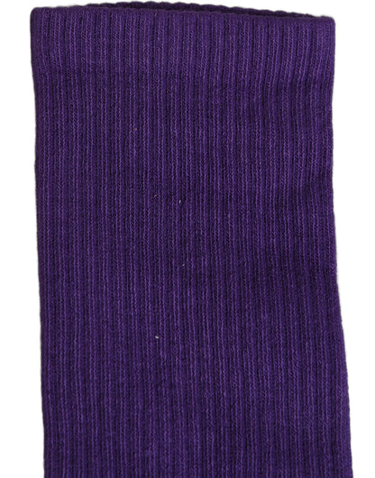 Dolce & Gabbana Women's Calf Leather & Cotton Socks - Violet