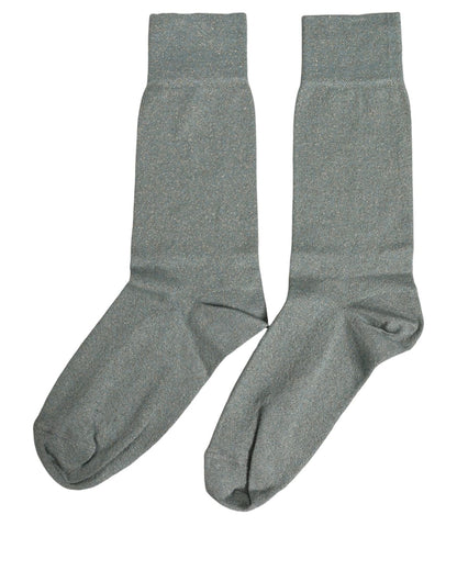 These Socks by Dolce & Gabbana for women in polyester viscose nylon & calf leather gray present a utilitarian silhouette from the Women's Polyester Viscose Nylon & Calf Leather Socks collection, offering a utilitarian fit and refined aesthetic.