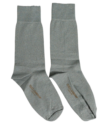 Socks by Dolce & Gabbana for women in polyester viscose nylon & calf leather gray features a nuanced silhouette, showcasing the nuanced Women's Polyester Viscose Nylon & Calf Leather Socks design with a refined, premium finish.