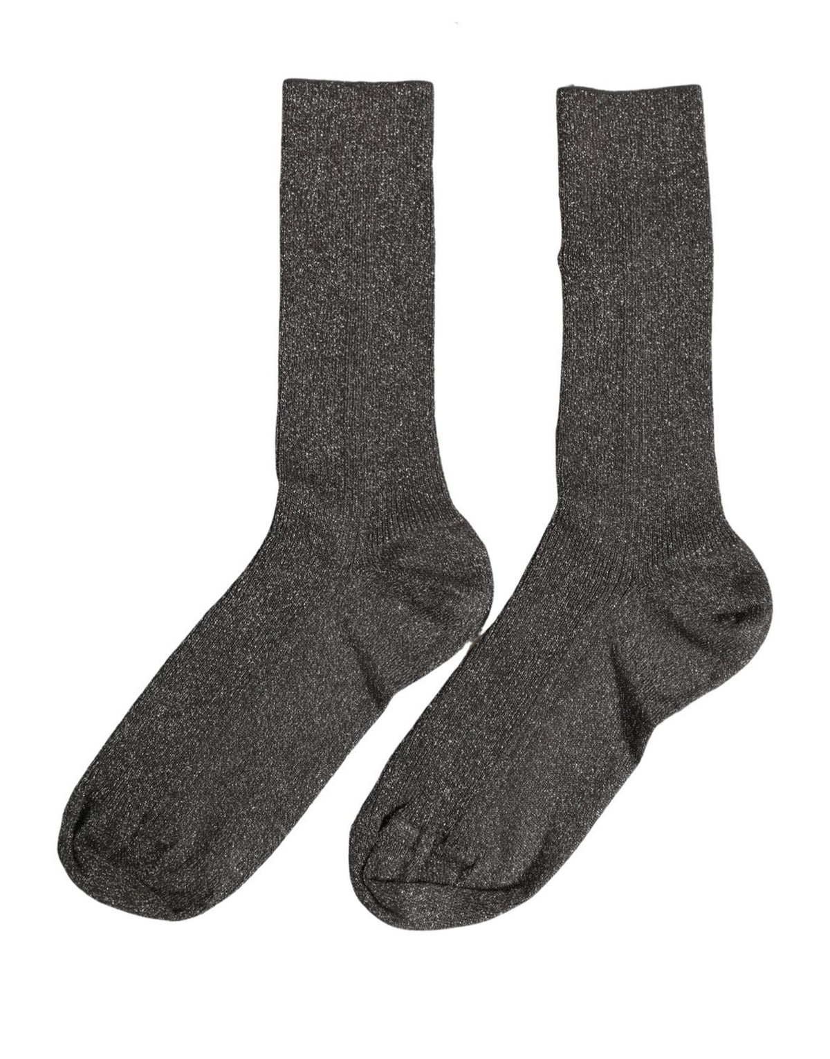 These Socks by Dolce & Gabbana for women in polyester viscose nylon & calf leather dark-gray present a utilitarian silhouette from the Women's Polyester Viscose Nylon & Calf Leather Socks collection, offering a utilitarian fit and refined aesthetic.