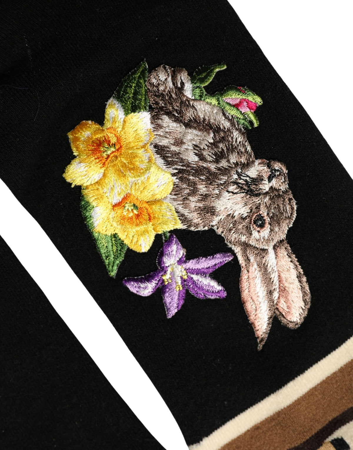 These Socks by Dolce & Gabbana for women in calf leather nylon rabbit fur & virgin wool black & floral present a utilitarian silhouette from the Women's Calf Leather Nylon Rabbit Fur & Virgin Wool Socks collection, offering a utilitarian fit and refined aesthetic.