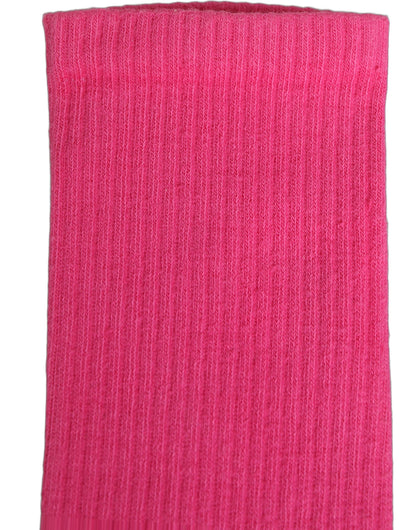 Dolce & Gabbana Women's Calf Leather & Cotton Socks - Pink