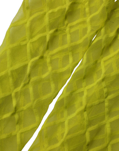 Pantyhose by Dolce & Gabbana for women in nylon green & patterned presents a nuanced silhouette, showcasing the Women's Nylon Pantyhose design for a truly nuanced finish.