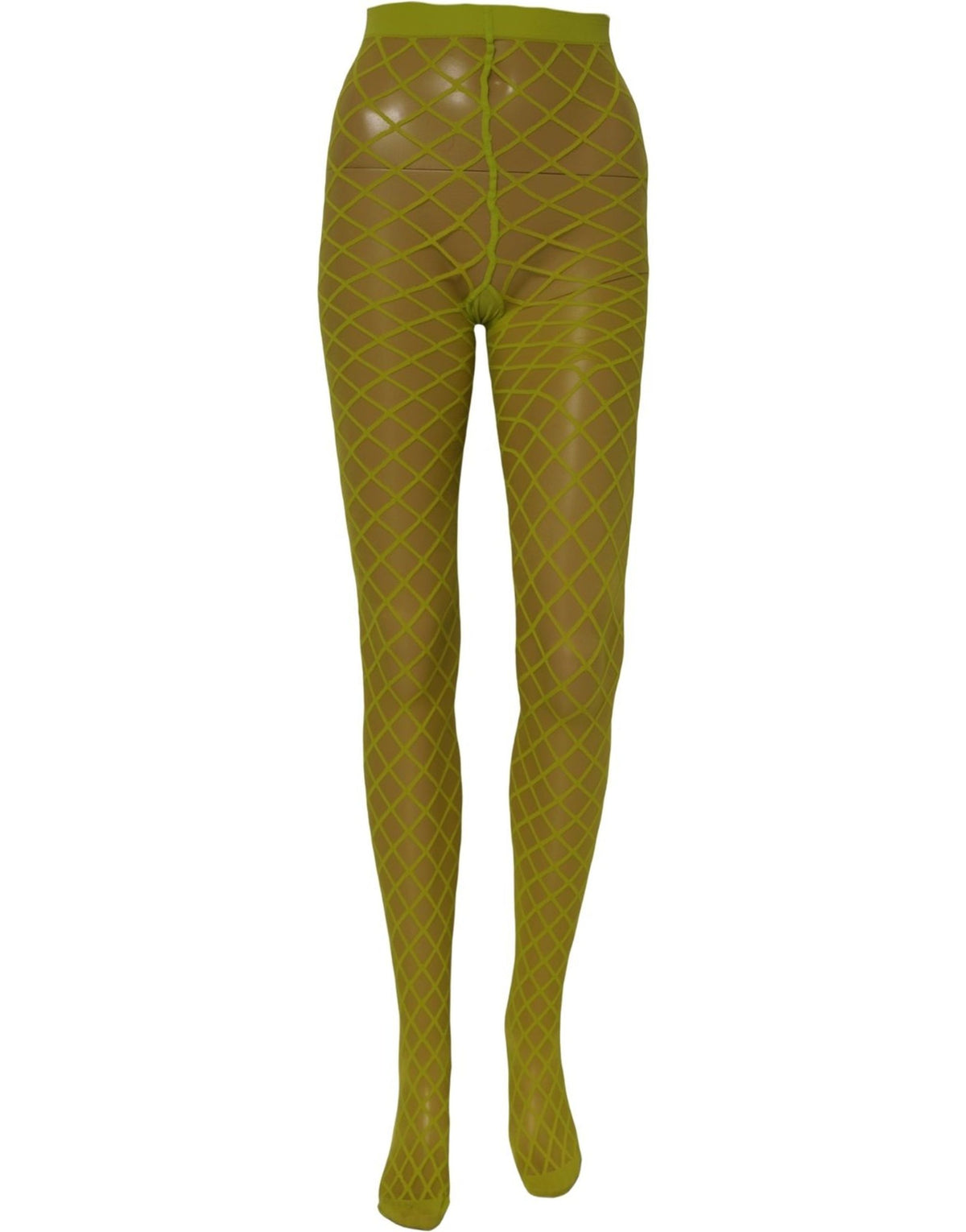 Pantyhose by Dolce & Gabbana for women in nylon green & patterned features a bespeak silhouette, showcasing the bespeak design of this Women's Nylon Pantyhose.