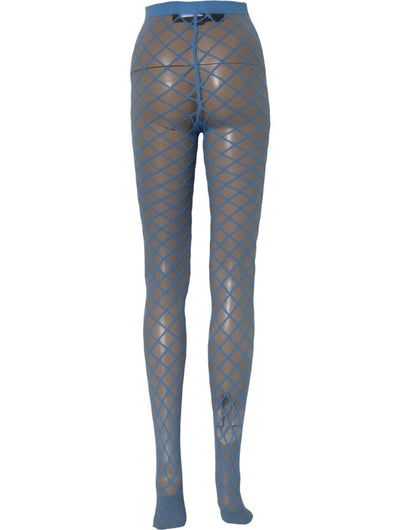 Pantyhose by Dolce & Gabbana for women in nylon light-blue presents a nuanced silhouette, showcasing the Women's Nylon Pantyhose design for a truly nuanced finish.