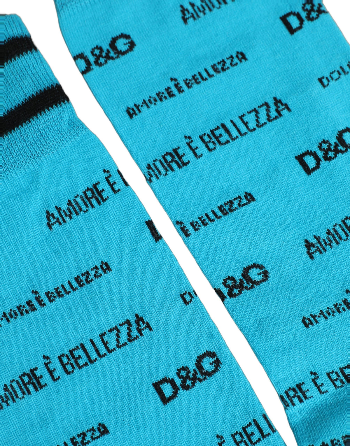 Socks by Dolce & Gabbana for women in nylon cotton & calf leather black & light-blue features an utilitarian chic finish from the Women's Nylon Cotton & Calf Leather Socks collection, offering an utilitarian chic fit that ensures sophisticated comfort.