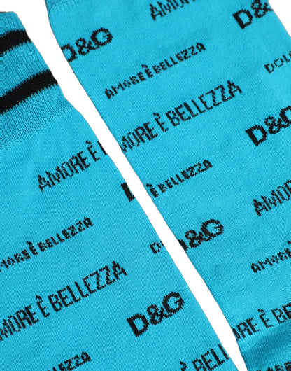 Socks by Dolce & Gabbana for women in nylon cotton & calf leather black & light-blue features an utilitarian chic finish from the Women's Nylon Cotton & Calf Leather Socks collection, offering an utilitarian chic fit that ensures sophisticated comfort.