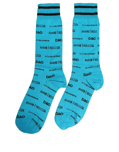 Socks by Dolce & Gabbana for women in nylon cotton & calf leather black & light-blue presents a perennial silhouette, artfully capturing the refined essence of the perennial Women's Nylon Cotton & Calf Leather Socks design with a perennial finish.