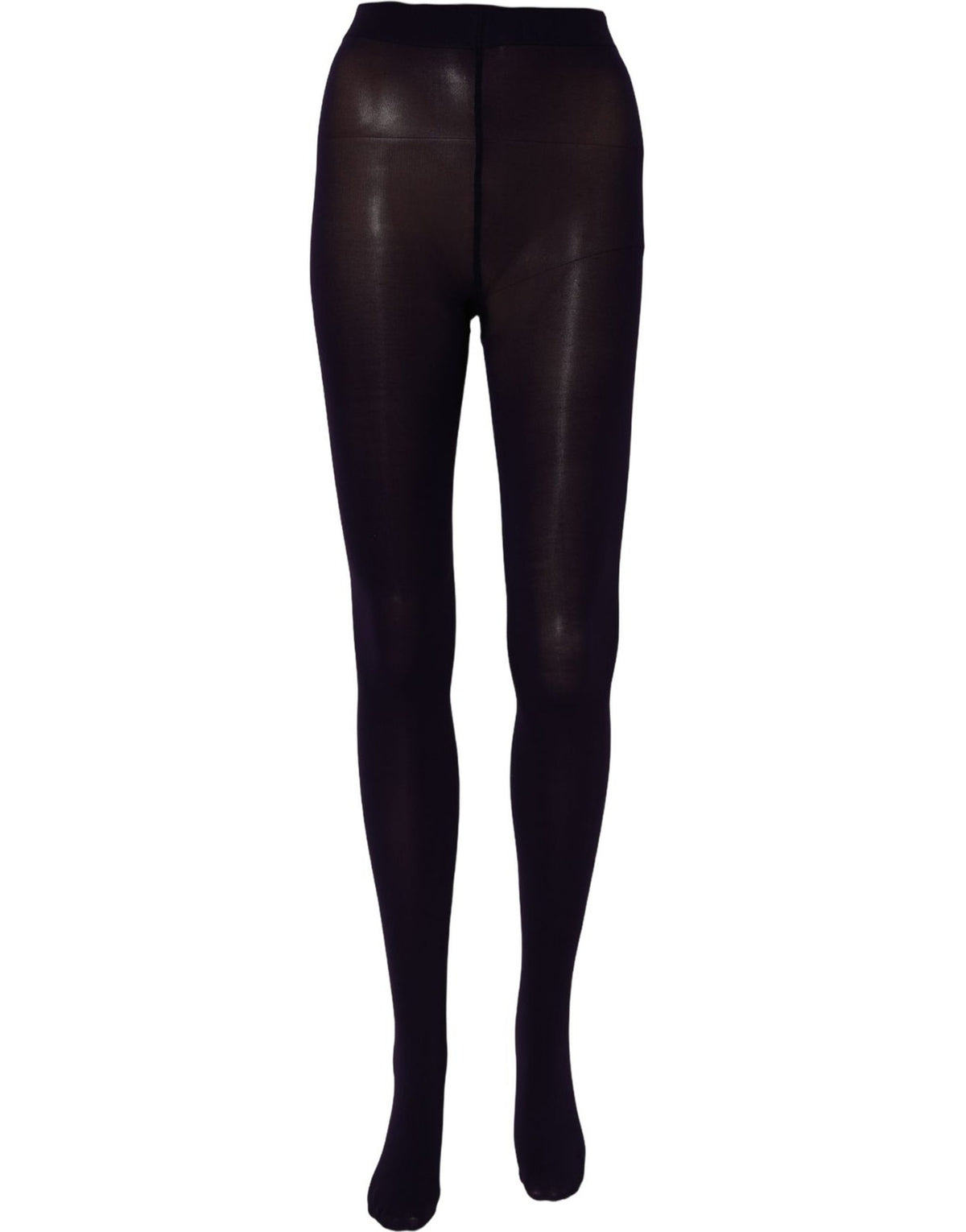 Pantyhose by Dolce & Gabbana for women in stretch nylon violet features a sultry silhouette, beautifully showcasing the refined design of the Women's Stretch Nylon Pantyhose collection.