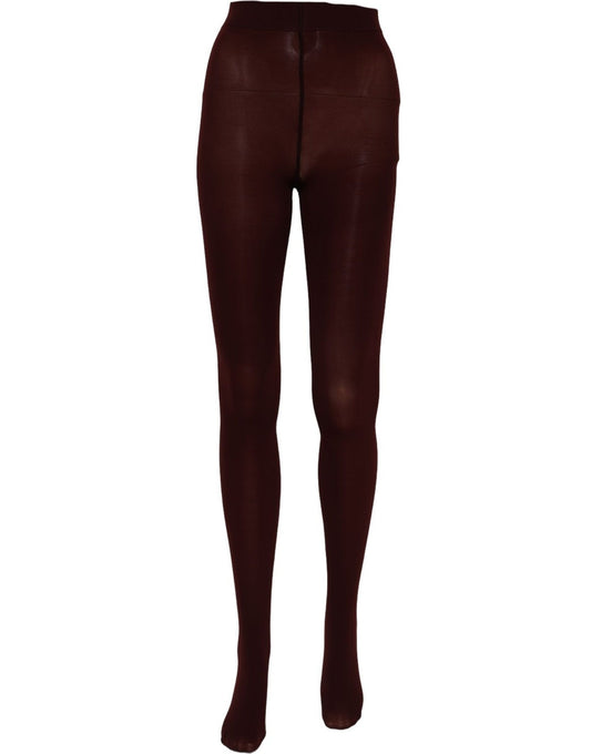 Dolce & Gabbana Women's Stretch Nylon Pantyhose - Maroon