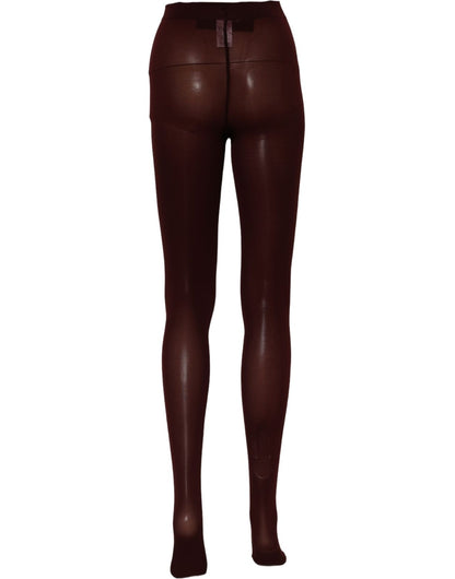 Dolce & Gabbana Women's Stretch Nylon Pantyhose - Maroon