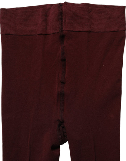 Dolce & Gabbana Women's Stretch Nylon Pantyhose - Maroon