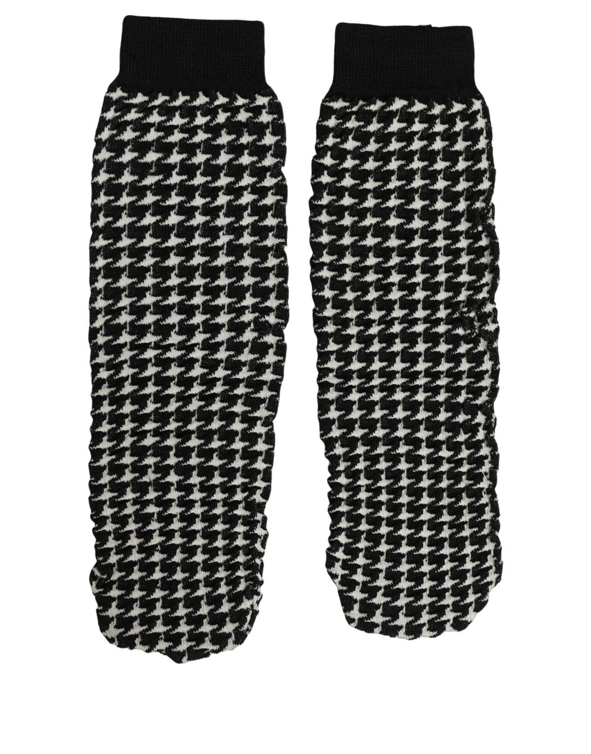 Socks by Dolce & Gabbana for women in virgin wool & nylon black, white, patterned & houndstooth features a nuanced silhouette, showcasing the nuanced Women's Virgin Wool & Nylon Socks design with a refined, premium finish.