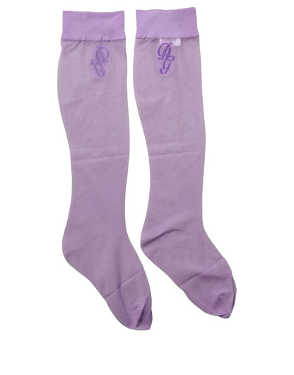 Dolce & Gabbana Women's Elastane Nylon & Polypropylene Socks - Purple