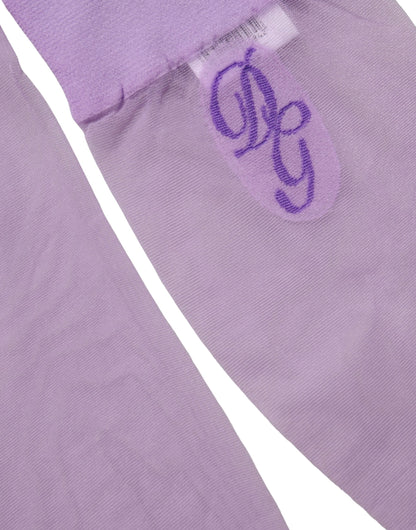 Dolce & Gabbana Women's Elastane Nylon & Polypropylene Socks - Purple