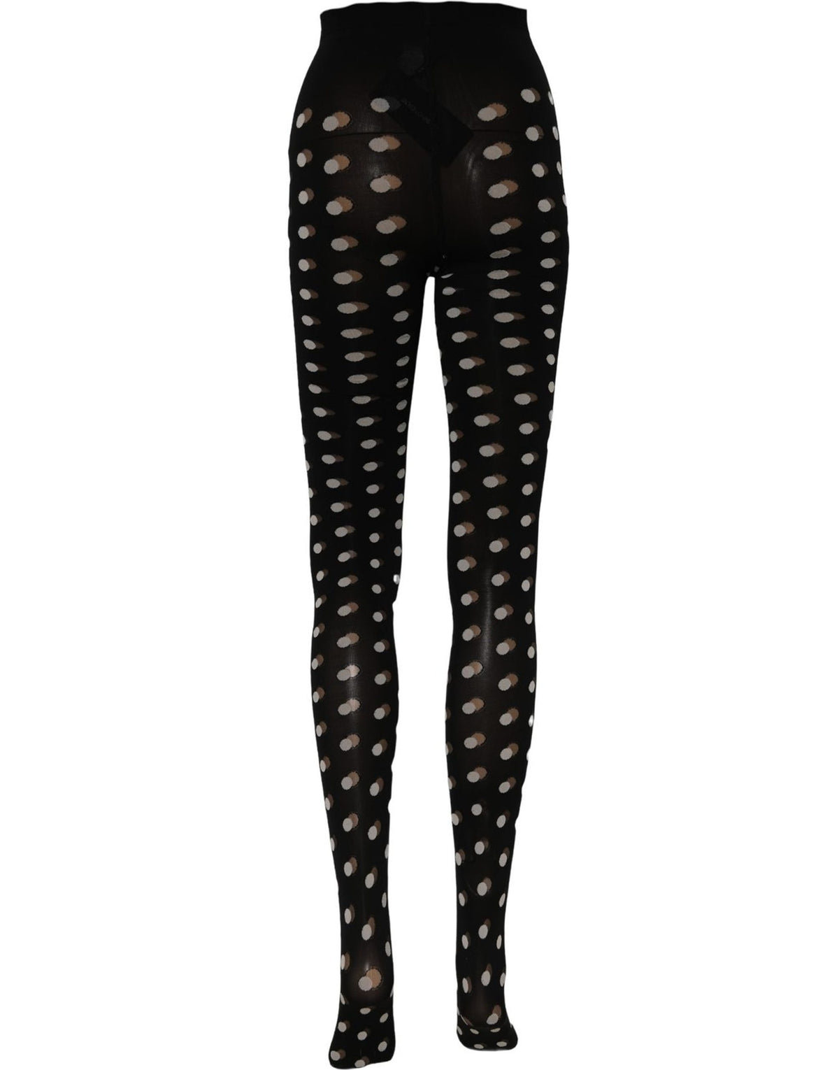 Pantyhose from Dolce & Gabbana for women in nylon black, white & patterned features an chic design from the Women's Nylon Pantyhose collection, highlighting an chic silhouette.