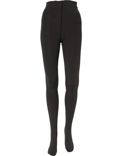 Pantyhose by Dolce & Gabbana for women in stretch nylon black presents a nuanced silhouette, showcasing the Women's Stretch Nylon Pantyhose design for a truly nuanced finish.