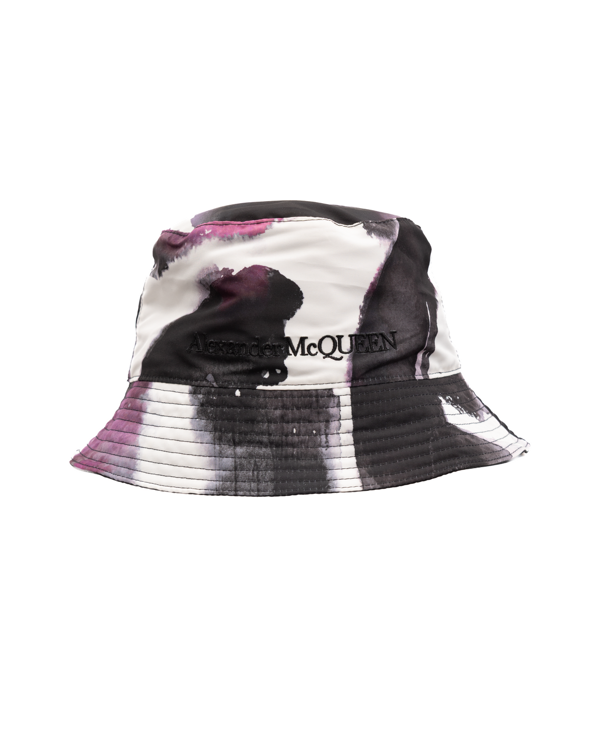 Bucket Hat by Alexander McQueen for women in sequins black, multicolor, signature & print features an effortless chic silhouette from the Bucket Hat collection, showcasing a effortless chic design that offers a refined and effortless chic fit.