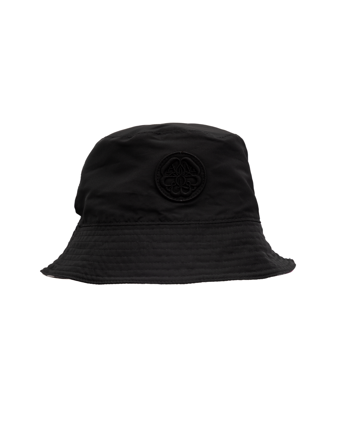 Bucket Hat by Alexander McQueen for women in sequins black, multicolor, signature & print features an cosmopolitan luxe silhouette, artfully capturing the essence of the cosmopolitan luxe Bucket Hat design for a sophisticated look.