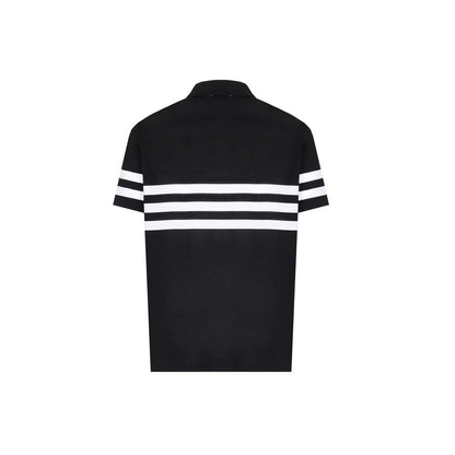 Paul & Shark Black Cotton Polo Shirt