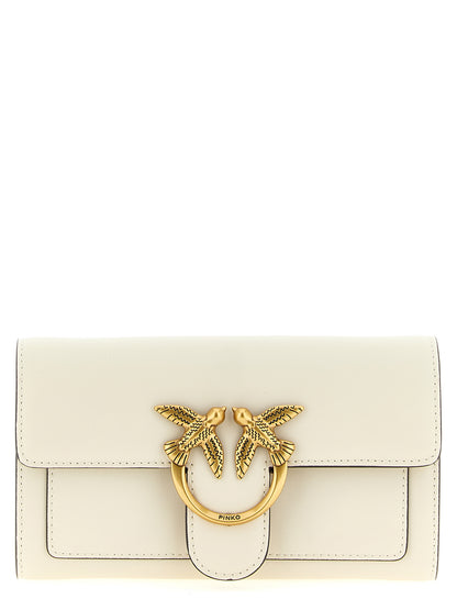 PINKO White Calfskin Cardholder