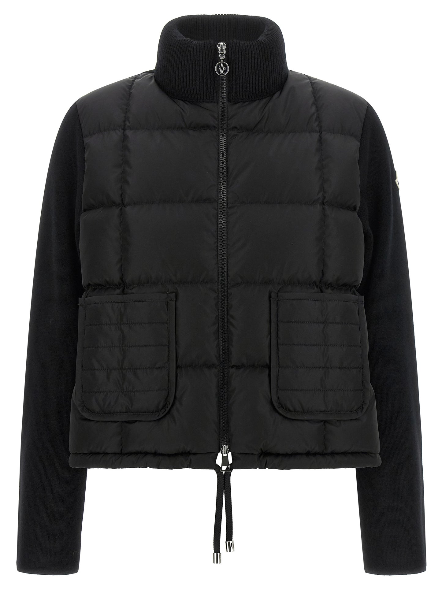 Moncler Black Virgin Wool Cardigan