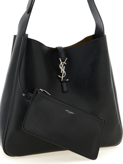 Saint Laurent Black Calfskin Shoulder Bag