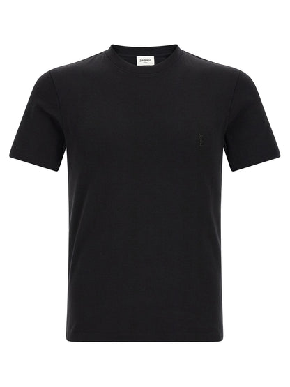Saint Laurent Black Cotton T-Shirt