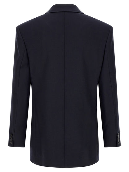 Saint Laurent Blue Wool Blazer