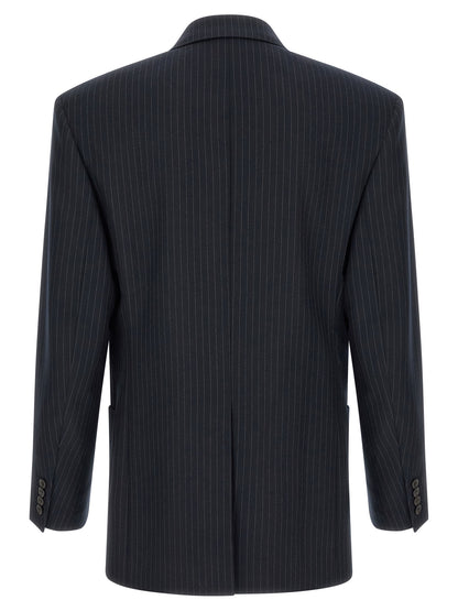 Saint Laurent Blue Wool Blazer