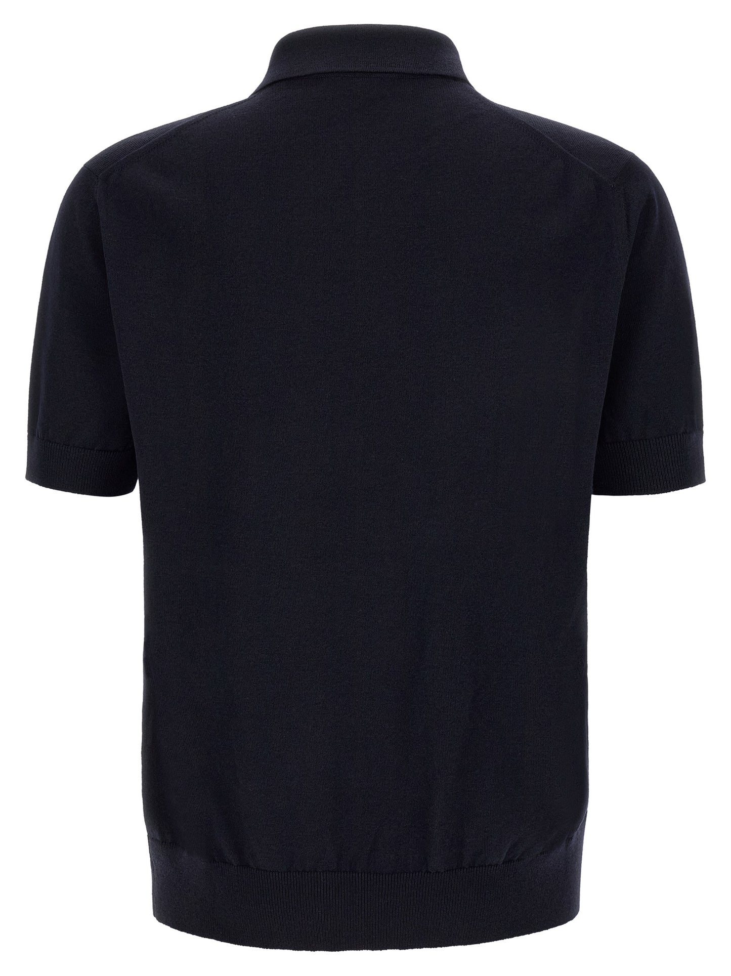 Dolce & Gabbana Blue Virgin Wool Polo Shirt