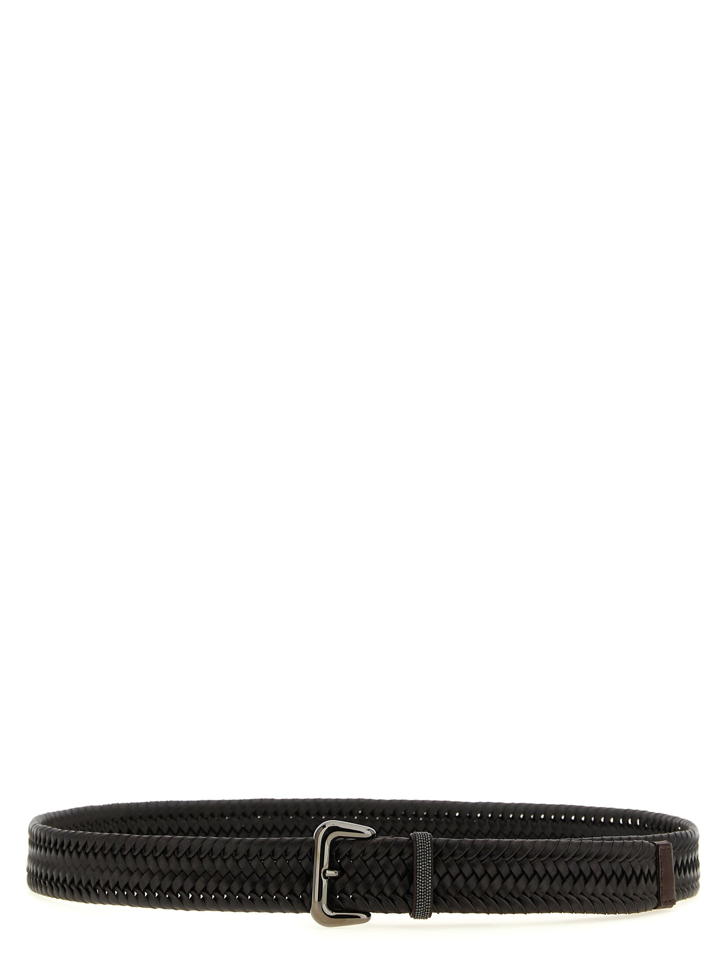 Brunello Cucinelli Brown Leather Regular Belt