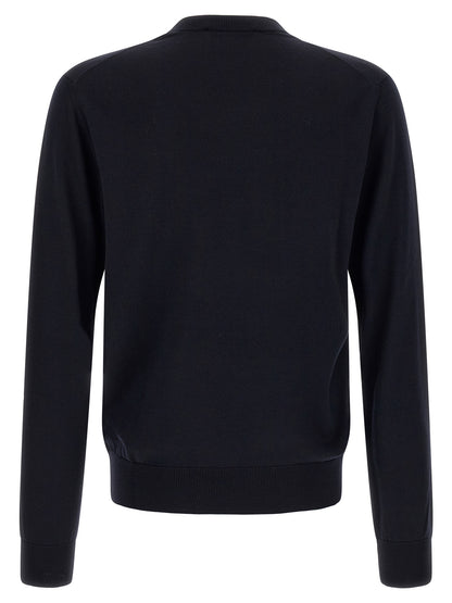 Dolce & Gabbana Blue Virgin Wool Cardigan