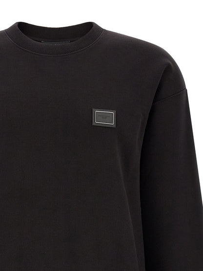 Dolce & Gabbana Black Cotton Sweatshirt