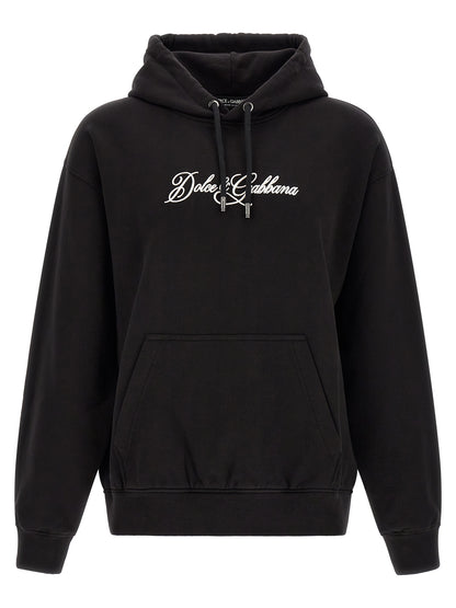 Dolce & Gabbana Black Cotton Sweatshirt