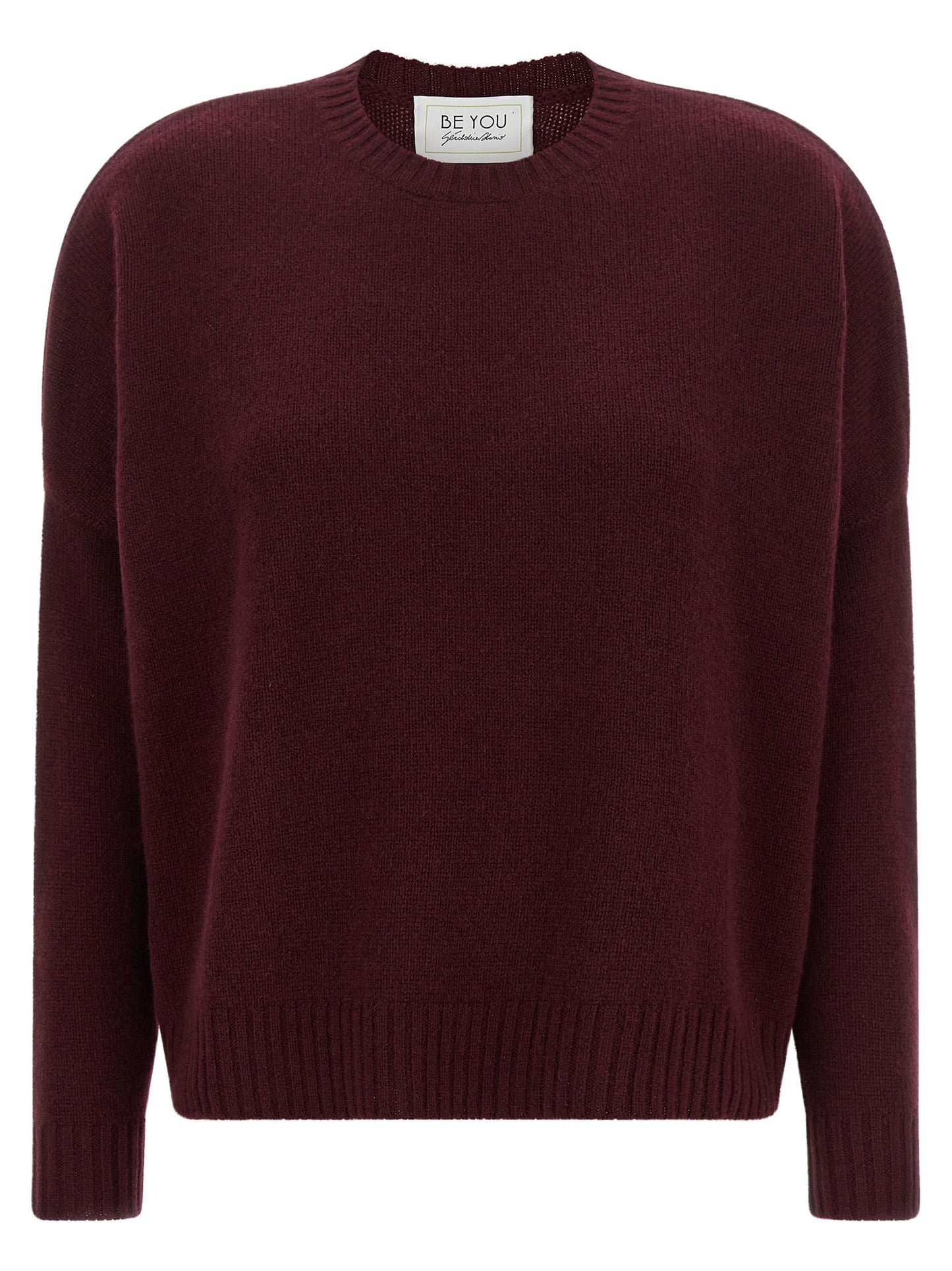 BE YOU Bordeaux Cashmere Cardigan